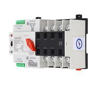 TIKATARER Interruptor de Transferencia Automática, 4p, 400 V CA, Shell per PC, Interruttore di Trasferimento Automatico di Trasferimento in modalità Manuale e Manuale con Manuale di (25A)