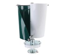 TIKATARER Kit Turbina Eolica Verticale con Freno Automatico a 2 Pale, Generatore Eolico a Magneti Permanenti con Raggio di Sterzata Ridotto da 300W a Basso Rumore con Controller