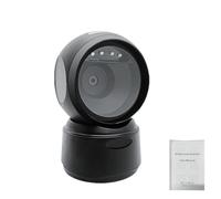 TIKATARER Lettore di Codici a Barre da Tavolo, Lettore di Codici a Barre Omnidirezionale con Rilevamento Automatico a Luce Morbida a LED, Scanner di a da 7,9 Once, Ideale per Supermercati, Negozi Al