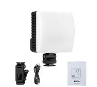 TIKATARER Luce Video RGB da 10 W, Luce Dimmerabile con 84 Perline LED, per Schermo LCD Integrata con 1800-9000 K, Angolo di Illuminazione 120, luminosità 1200 LUX, Batteria Ricaricabile