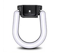 TIKATARER Luci di Riempimento a Forma di Anelli per Fotocamera Portatile con Supporto di Precisione, Illuminazione Circolare Senza Ombre per Telefono, 4 Temperature Colore per Vlog