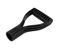 TIKATARER Manico di Ricambio per Pala Universale in Plastica con Impugnatura a D da 32 Mm, per Neve, Scavo e Rastrellatura, Design Ergonomico Antiscivolo, Adatto per Aste da 3 a 3,2 Cm, (BLACK)