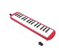 TIKATARER Melodica, Tastiera Stile Pianoforte con 32 Tasti per Principianti Dotata di Bocchino per Cornetta e Borsa Resistente per L'educazione Musicale gli Artisti Professionisti (rosso)