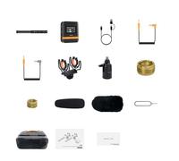 TIKATARER Microfono Wireless a Doppio Canale VM40, Microfono di Registrazione 48kHz a 32 Bit, Super Cardioide Integrato 32G con Memoria Integrata da 32 GB e Trasmissione da 200 M, Ideale per