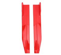 TIKATARER Minigonne Laterali Universali per Auto, Kit in Plastica con Viti, Estensione Gonna Laterale Rossa con Protezione Contro i Detriti Stradali, Ideale per la Maggior Parte dei Veicoli