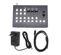 TIKATARER Mixer Video, Commutatore di Streaming Live Multimediale SDI HD 2MIC LINE IN OUT 232 Tipo C Supporto Interfaccia USB 3.0 PGM PIP OSD per la Produzione di Programmi (Spina europea)