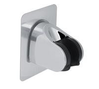 TIKATARER Nessun Supporto per la Doccia per la Doccia, Staffa Cromata Adesiva Pesante con Larghezza a Forma di U, Design di Drenaggio Non Slip e Acqua per Bagni/hotel (9,5x7 cm/3.7x2.8in)