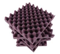 TIKATARER Pannelli in Schiuma a Prova di Suono per Pareti, Pannelli a Parete Insonorizzati 30 * 30 * 5 Cm 12 Pezzi DET Acoustic in Schiuma per Case, KTV, Studi, Teatri, Cinema, Uffici (PURPLE)