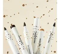 TIKATARER Penna per Lentiggini di Simulazione, Trucco Viso a Lunga Durata per Lentiggini Artificiali, Penna per Trucco Marrone Scuro in 2 Colori Marrone Chiaro, Ideale per la libertà Ragazza