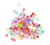 TIKATARER Perline Dreadlock Stella, Perline Decorative per Capelli 1 Cm per Acconciature Fai Te, con Diversi Colori, Ideale per Feste, Matrimoni Ed Eventi Speciali