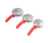 TIKATARER Pettine per Striglia, Pettine per Striglia per Spazzola per Raschietto per per su Due Lati 4 Anelli 5 Anelli 6 per Reversibile in Acciaio Inossidabile per Bovini Capre Cani Pennelli