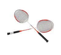 TIKATARER Racket Badminton, 2 Pcs 670 Mm in Lega di Carbonio Rosso Arancione in Lega di Badminton Set di Racchette Set con Sacca da Stoccaggio per Amatoriale Sportivo all'aperto