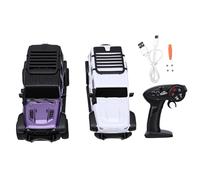 TIKATARER RC Crawler 2.4G Bluetooth App Control, Auto Telecomandata Fuoristrada in Scala 1/43 con Illuminazione a LED, Camion Fuoristrada RC Ammortizzante per Percorsi in Pietra Erbosa per