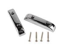 TIKATARER Resto di Pollice Jazz, 2 Pezzi Bass Pollice Resto Basso Basso di Dito di Basso Resta di Plastica Anti Slip Leggera Peso Jazz Bass Guita (GM04 Argento)