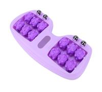 TIKATARER Rullo Per Massaggiatore Plantare Doppio Strumento Per Riflessologia Digitopressione Portatile Robusto Leggero Per Home Office Viaggi Alleviare la Tensione Dolore Ai Piedi Doloranti (PURPLE)