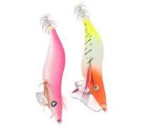 TIKATARER Scacciamagni Salumi Esche di Calamari, Esche Luminose e Luminose per la Pesca a Piaga da Pesca di Gamberetti Esca di Gamberi a Forma di Vita Salata per la in Acqua Salata