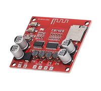 TIKATARER Scheda Amplificatore a 2, Modulo Amplificatore di Potenza a Doppio Canale da 15 W con Bluetooth e Ingresso Scheda di Memoria, DC 12-24 V Ideale per Altoparlanti Wireless e Audio Domestico