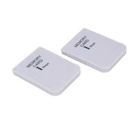 TIKATARER Scheda di Memoria da 1 MB, Scheda di Memoria Dimensione Originale 1 per Console PS One, Compatibile con Gioco per il Salvataggio dei Dati, Confezione (2PCS)