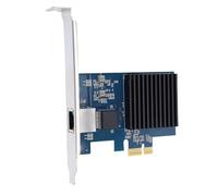 TIKATARER Scheda PCIe 10G, Adattatore Ethernet PCIe 10Gbps con Chipset RTL8127 e 6 Opzioni di velocità 10G 5G 2.5G 1G 100Mbps 10Mbps, per Server PC