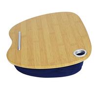 TIKATARER Scrivala per Laptop con Cuscino, Tavolo da Scrittura per l'apprendimento Portatile Tavolo da Letto Vassoio da da Letto per la Casa Banchi di Lap per Ufficio o Dormitorio, 15.8x11.8in (BLUE)