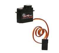 TIKATARER Servo Digitale 3.7G, Servi per Ingranaggi in Plastica Ad Alta Precisione, Motore Coreless a Basso Rumore con Set di Bracci Servo, Ideale per Auto RC 1/24, Ala Fissa, Elicottero e Aereo
