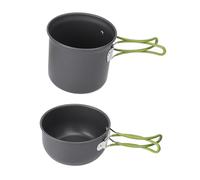 TIKATARER Set di Cottura Campeggio, Kit di Pasticci per Pentole Campeggio con Pentole Trasporto per Cucina Campo Campo