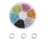 TIKATARER Set di Pendenti per Nail Art 3D, Decorazioni per Gioielli per Unghie in Lega 1080 Pezzi, Decorazioni per Unghie Artigianali Fai--te con 6 Colori, Ideali per Uso Personale in Salone di