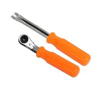 TIKATARER Set di Strumenti per la Regolazione Automatica del Gioco da 2 Pezzi, Strumento di Rilascio dell'estremità della Forcella in Acciaio al Carbonio e Chiave a Cricchetto Doppia Quadrata con