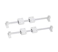 TIKATARER Set Guide Lineari per Cuscinetti, Kit Albero Guida Lineare con Blocco SBR, Kit Staffa in Acciaio Al Carbonio per Macchina per Incidere, Macchine per la Lavorazione del Legno e Attrezzature