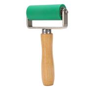 TIKATARER Silicone Seam Roller per Saldatura Telo PVC, 32mm | Ruota di pressione resistente al calore a 260 ℃, doppio cuscinetto, manico in legno di faggio, larghezza 80 mm