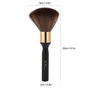 TIKATARER Spazzola Barbiere Duster, Pennello per la Spazzatura dei Capelli Rotti Professionale, Salone Barber Brushing Bristles in Fibra Morbida per Negozi di Famiglie e Barbiere (BLACK)