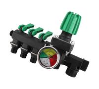 TIKATARER Splitter dell'acqua a 3 Vie, Splitter di Spegnimento per il Controllo dello Spruzzatore Agricolo, Valvola di Controllo del Rubinetto Esterno, Ideale per la Zootecnia e l'acquacoltura