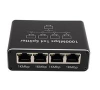 TIKATARER Splitter Ethernet, da 1 a 4 1000 Mbps Internet Splitter Internet Switch Ethernet Switch con Plug and Play Connectivity Port per Cat 6 7 8 Cavi