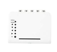 TIKATARER Splitter Video a 4 Canali, Funzione di Memoria di Spegnimento Dimensioni Compatte Facile Installazione con Regolazione Immagine Speculare per regime di Telecamere CCTV