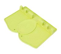 TIKATARER Spoon Resto, Utensile Silicone Resposto con Gocciolamento Porta del Cucchiaio Spatola Non Slip per Pinze per Utensili da (verde chiaro)