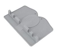TIKATARER Spoon Resto, Utensile Silicone Resposto con Gocciolamento Porta del Cucchiaio Spatola Non Slip per Pinze per Utensili da (grigio chiaro)