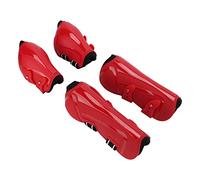 TIKATARER Stivali Sportivi per, Stivali da Guardia del Tendine della Conchiglia per da Cavallo, a Cavallo Regolabili a Slittatura Regolabili Sportivi per per i Che Saltano (1 Impostare Rosso XL
