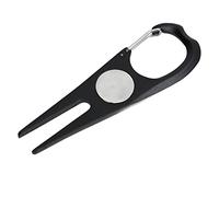 TIKATARER Strumento per Divot da Golf, Forchetta per Green da Golf in Lega di Alluminio con Magnetico per la Riparazione dei Segni del Fairway, Ideale per la Manutenzione del Prato Green
