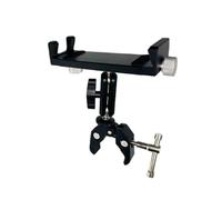 TIKATARER Supporto per Tablet in Alluminio, Supporto per Tablet Regolabile con Doppia Testa a Sfera, Larghezza 14-33 Cm con Filettatura da 1/4 di Pollice, Ideale per Laptop, Scrivania, Braccio per
