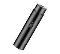 TIKATARER Tagliabarba Elettrico, Mini Tagliabarba Elettrico Portatile Ricaricabile Tramite USB per Uomo Donna Viaggio per Uso Domestico, Batteria Incorporata (BLACK)