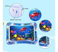 TIKATARER Tappetino d'Acqua, Tappetino per Acqua di Pancia PVC Gonfiabile per Gonfia Galleggiante Piscina con Facile da Usare e Imballare Cuscinetti i Bambini Piccoli (#7)