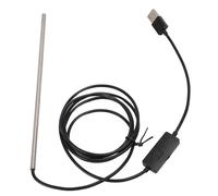 TIKATARER Telecamera Endoscopio Industriale Periscopio USB 720P HD, Telecamera di Ispezione con 6 Luci LED IP67, Ideale per il Rilevamento di Fognari per Riparazioni Automobilistiche (5,0 mm)