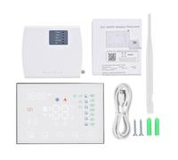 TIKATARER Termostato Intelligente, Termostato Ambiente Programmabile per | controllo vocale, display touchscreen, precisione 0,5c, custodia per PC, alimentazione 2 aa o USB