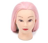 TIKATARER Testa di Manichino Professionale con Capelli per Trecce, Styling, Taglio dei Capelli, Allenamento, Parrucchiere, Stilista, Manichino per Sintetici Ad Alta Temperatura, Ideale per (rosso