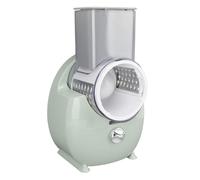 TIKATARER Tritatutto Elettrico, Tagliapasta Multifunzione per Ravanelli e Verdure con Set Versatile a 3 Lame, Prevenzione del Blocco di Sicurezza per la Domestica Quotidiana (GREEN)