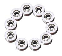TIKATARER V Cuscinetti a Sfera di Scanalatura, 10pcs 4x13x6 Mm in Acciaio Carbone V624zz Cuscinetti Binario Mini Puleggia