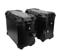 TIKATARER Valigia Laterale per Moto, Borsa Laterale Rigida da 35 Litri con Maniglia di Bloccaggio Staffa di Supporto e Costruzione Leggera, Adatta per Bagagli, Casco, Bottiglie