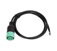 TIKATARER Verde 9pin J1939 a 10 Pin Cavo per PT30 ELD, J1939 Cavo Professionista di Tipo 2 9 Pin Connettore di Estensione Femmina per Aprire Diagnostico a Spina 9pin T 16pin Adattatore Automatico