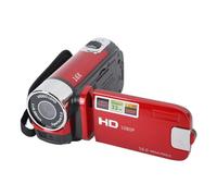 TIKATARER Videocamera 4K 48MP, Schermo Ruotabile TFT da 2,7 Pollici Videocamera DV con Zoom Digitale 16x con Cavo USB, per Registrare Foto Video Viaggio Regalo di Famiglia (rosso)