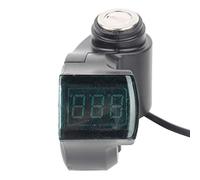 TIKATARER Voltmetro della Bici Elettrica, Voltmetro dell'acceleratore in Plastica da 2 M con Display di Tensione Digitale e Blocca per Il Triciclo Scooter Elettrico da 12-99 V.
